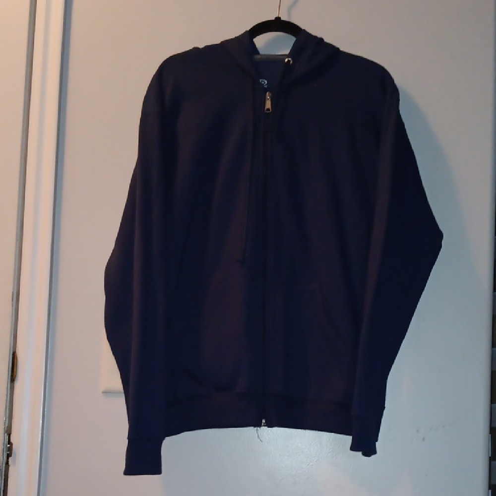 Athletic Works Men's Navy Zip-Up Sweater. #718